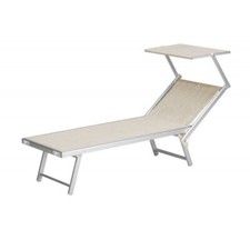 Lettino Mare Pieghevole Beige