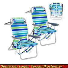 2x Sedia Sdraio Pieghevole