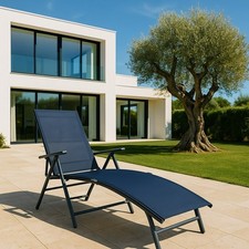 Lettino prendisole RIO nero