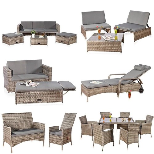Lettino giardino polyrattan - lettino, da